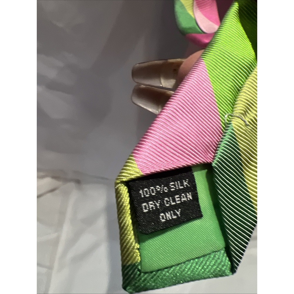 Vera Bradley For Ballard Tie Collectors Vintage Modern Easter Pink Prom Unique34 - Picture 5 of 5